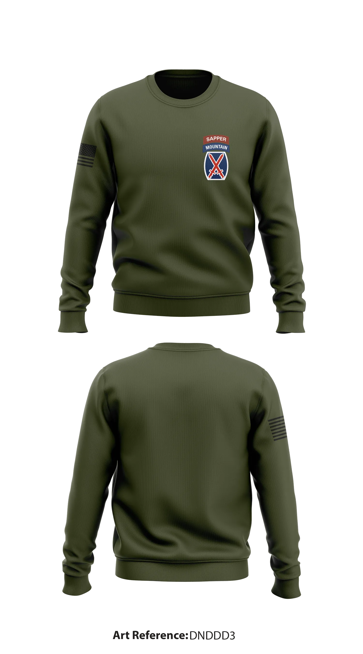 10th Mountain Division Sappers Store 1 Core Men's Crewneck Performance Sweatshirt - dnDdd3