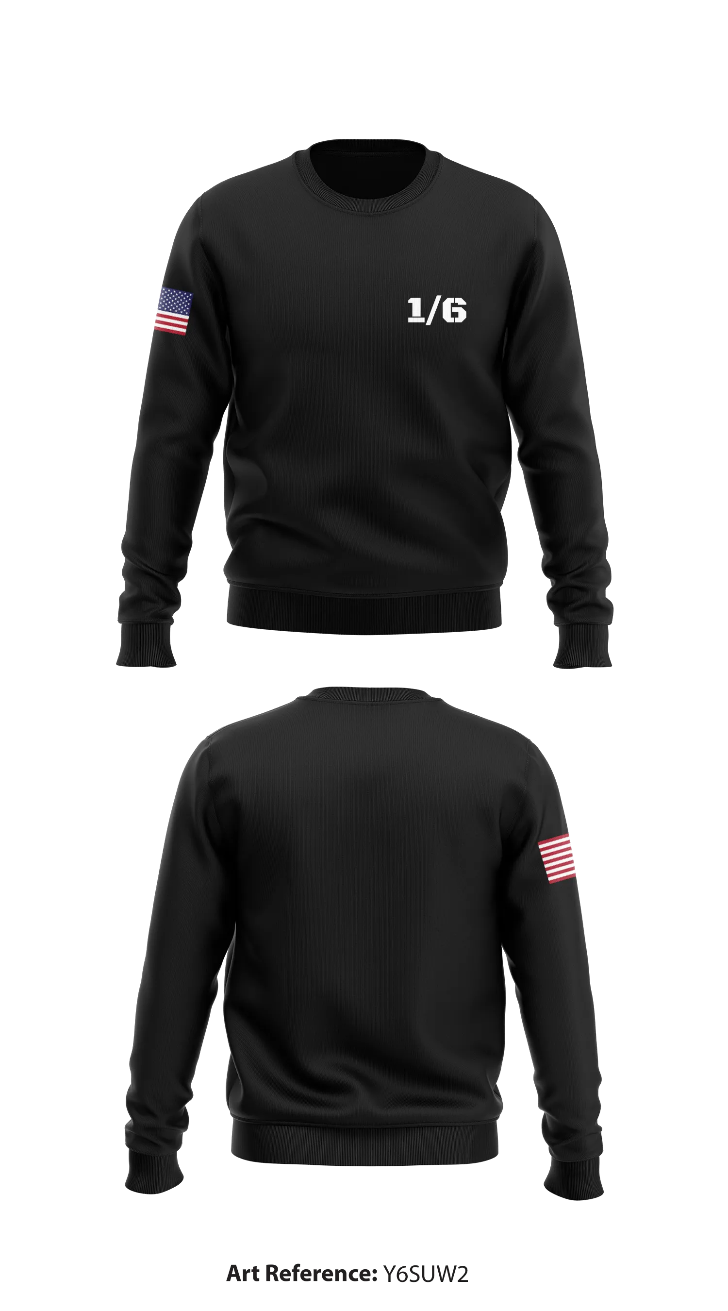 1/6 Store 1 Core Men's Crewneck Performance Sweatshirt - Y6sUw2