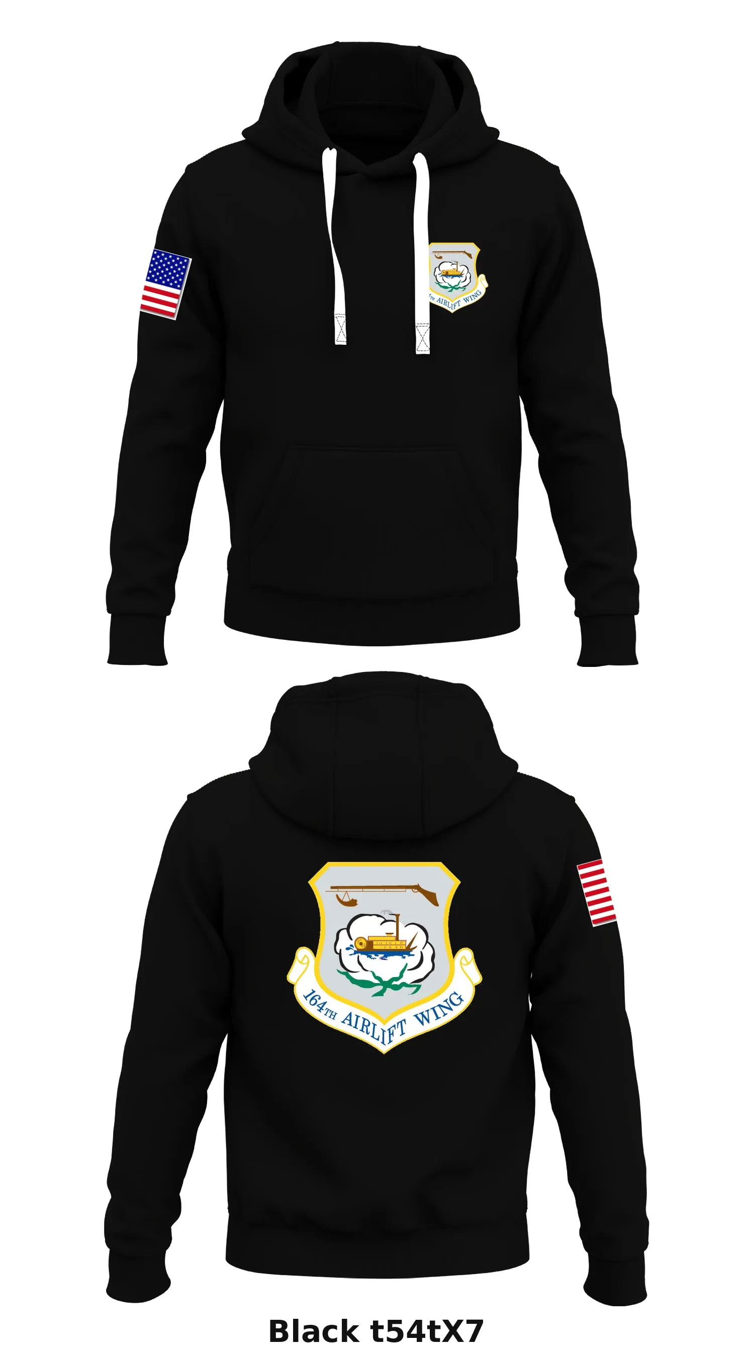 164th Airlift Wing Store 1  Core Men's Hooded Performance Sweatshirt - t54tX7
