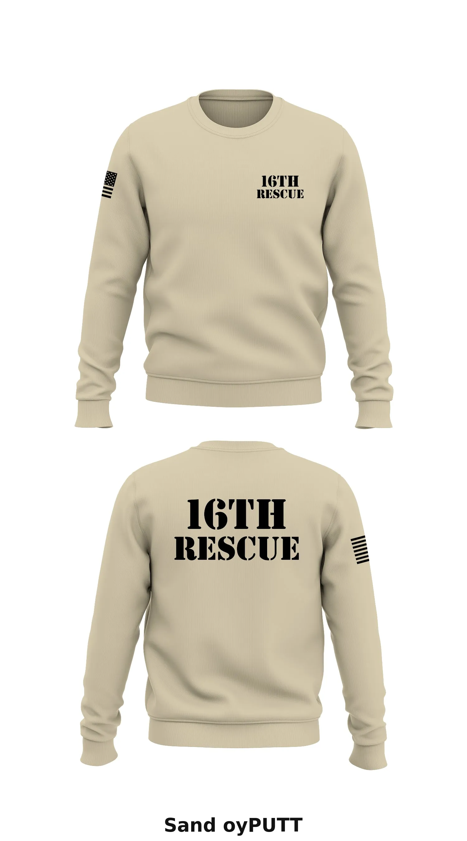 16th Rescue Store 1 Core Men's Crewneck Performance Sweatshirt - oyPUTT