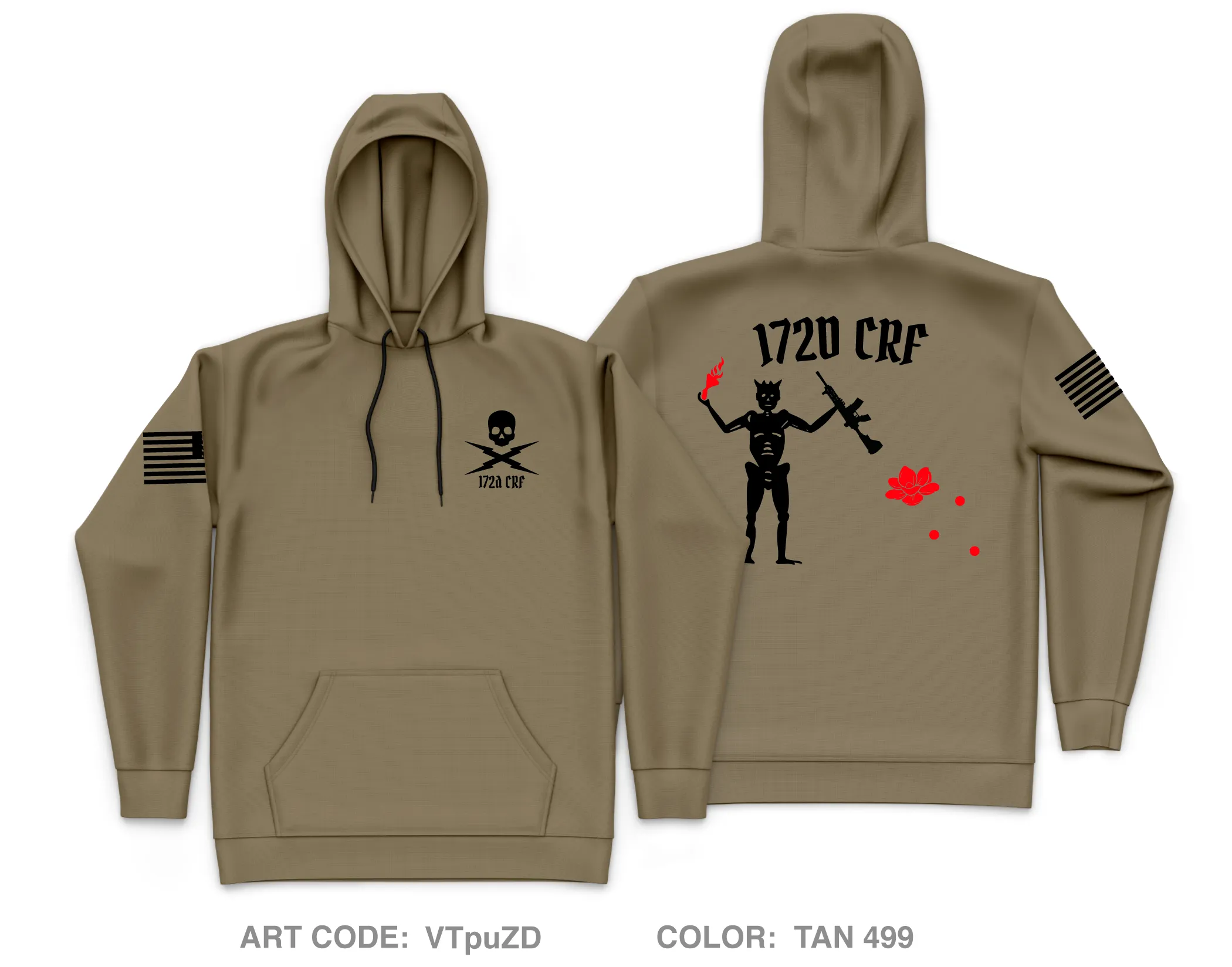 172d CRF Core Men's Hooded Performance Sweatshirt - VTpuZD