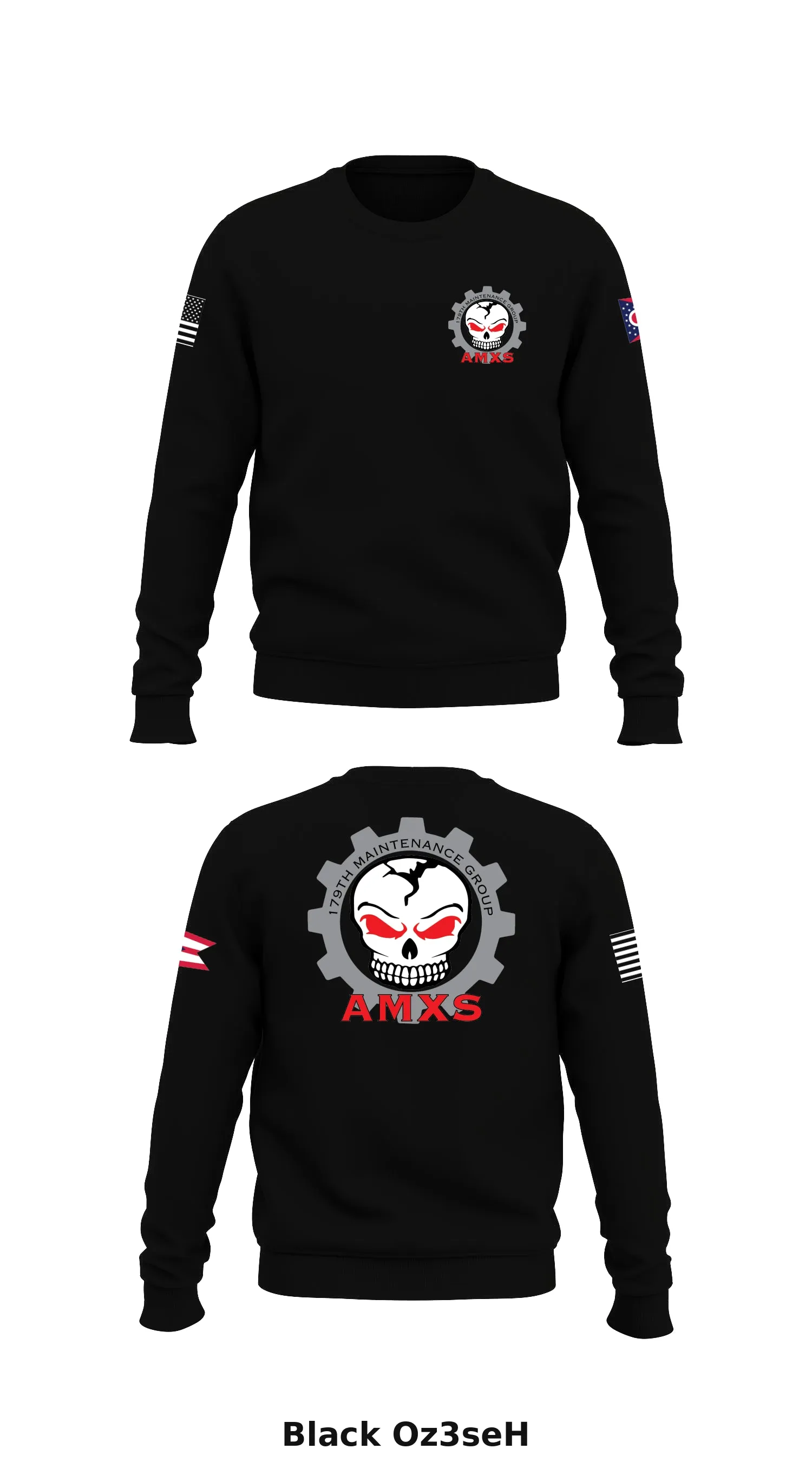 179th Maintenance Group Store 1 Core Men's Crewneck Performance Sweatshirt - Oz3seH