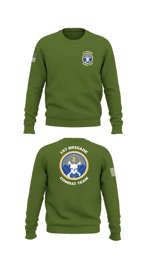 1st Brigade Combat Team Store 1 Core Men's Crewneck Performance Sweatshirt - 55966889121