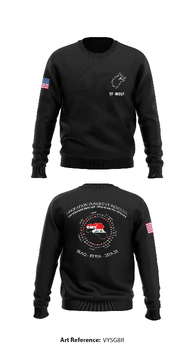 1st Stryker Brigade Core Men's Crewneck Performance Sweatshirt - vYSg8R