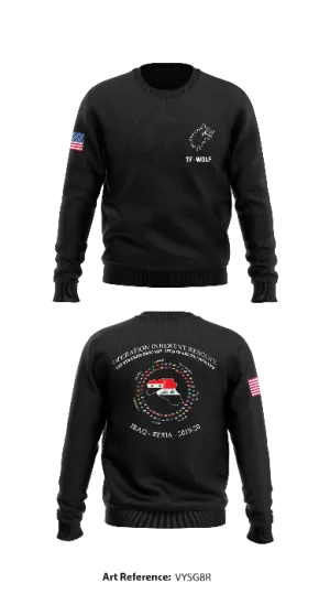 1st Stryker Brigade Core Men's Crewneck Performance Sweatshirt - vYSg8R