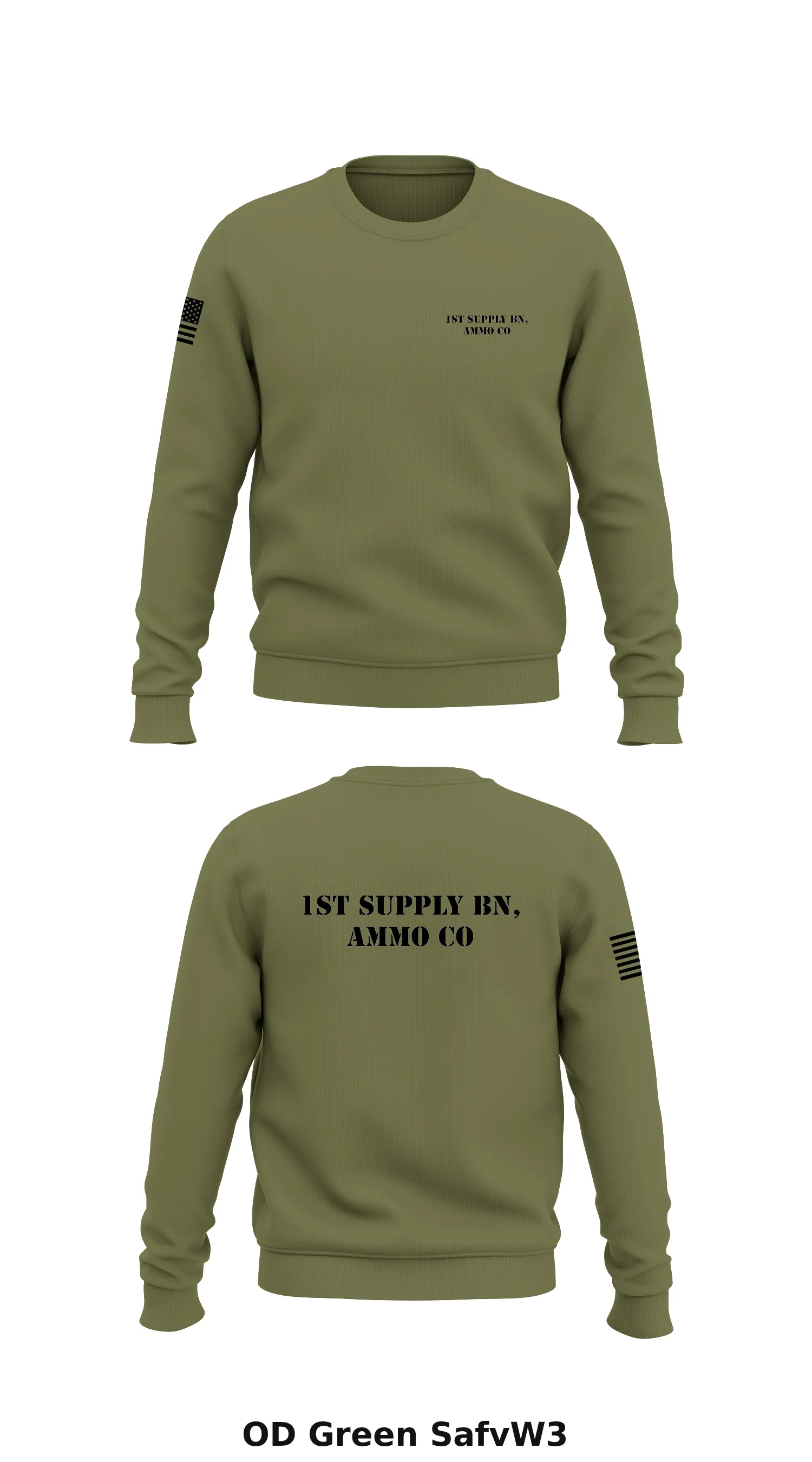 1st Supply BN, Ammo Co Store 1 Core Men's Crewneck Performance Sweatshirt - SafvW3