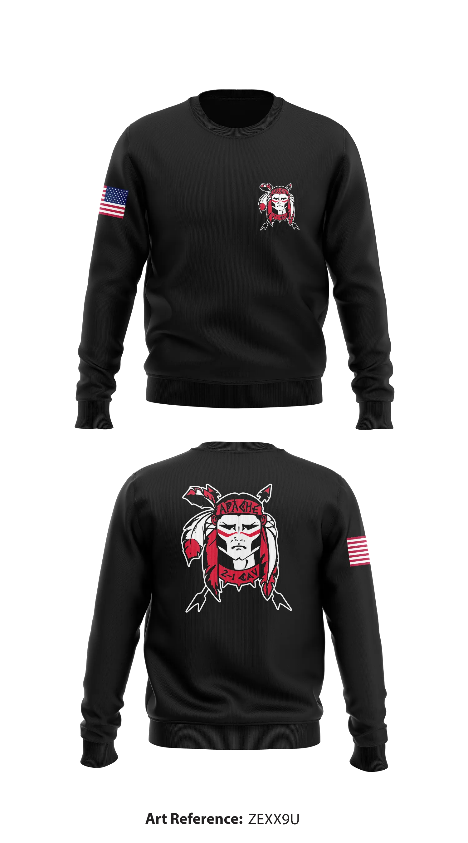 2-1 CAV Store 1 Core Men's Crewneck Performance Sweatshirt - zEXx9U