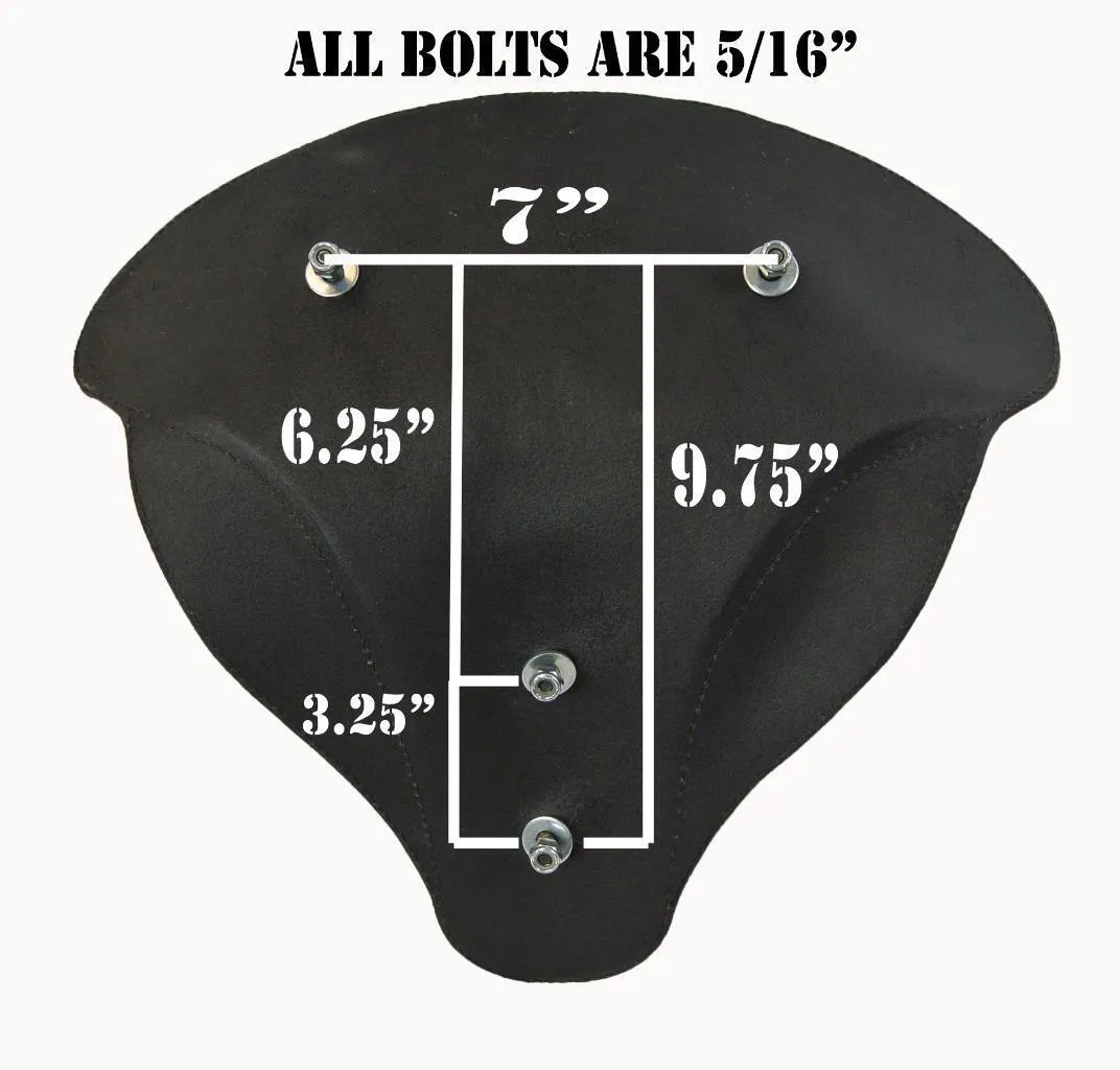 2014-2023 Indian Chief Tan Window Diamond Leather Spring Seat Mounting  Kit bs