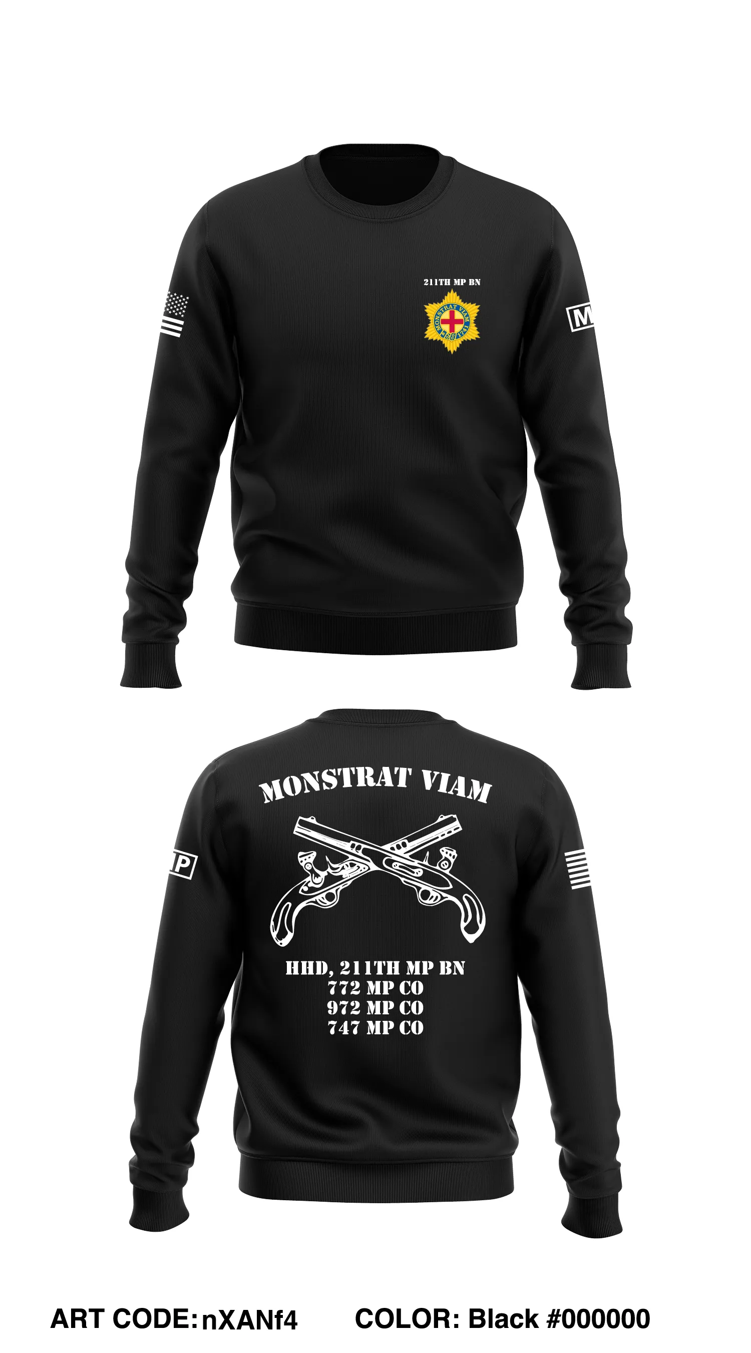 211th MP BN Store 1 Core Men's Crewneck Performance Sweatshirt - nXANf4