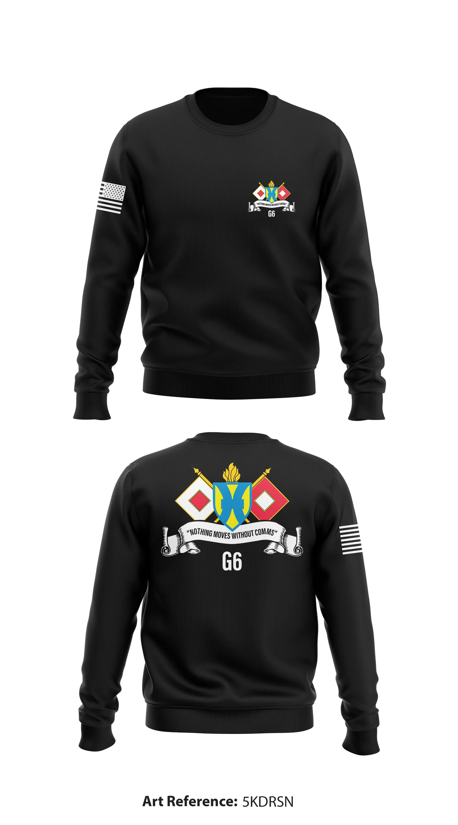 21st Theater Sustainment Command - G6 Store 1 Core Men's Crewneck Performance Sweatshirt - 5Kdrsn