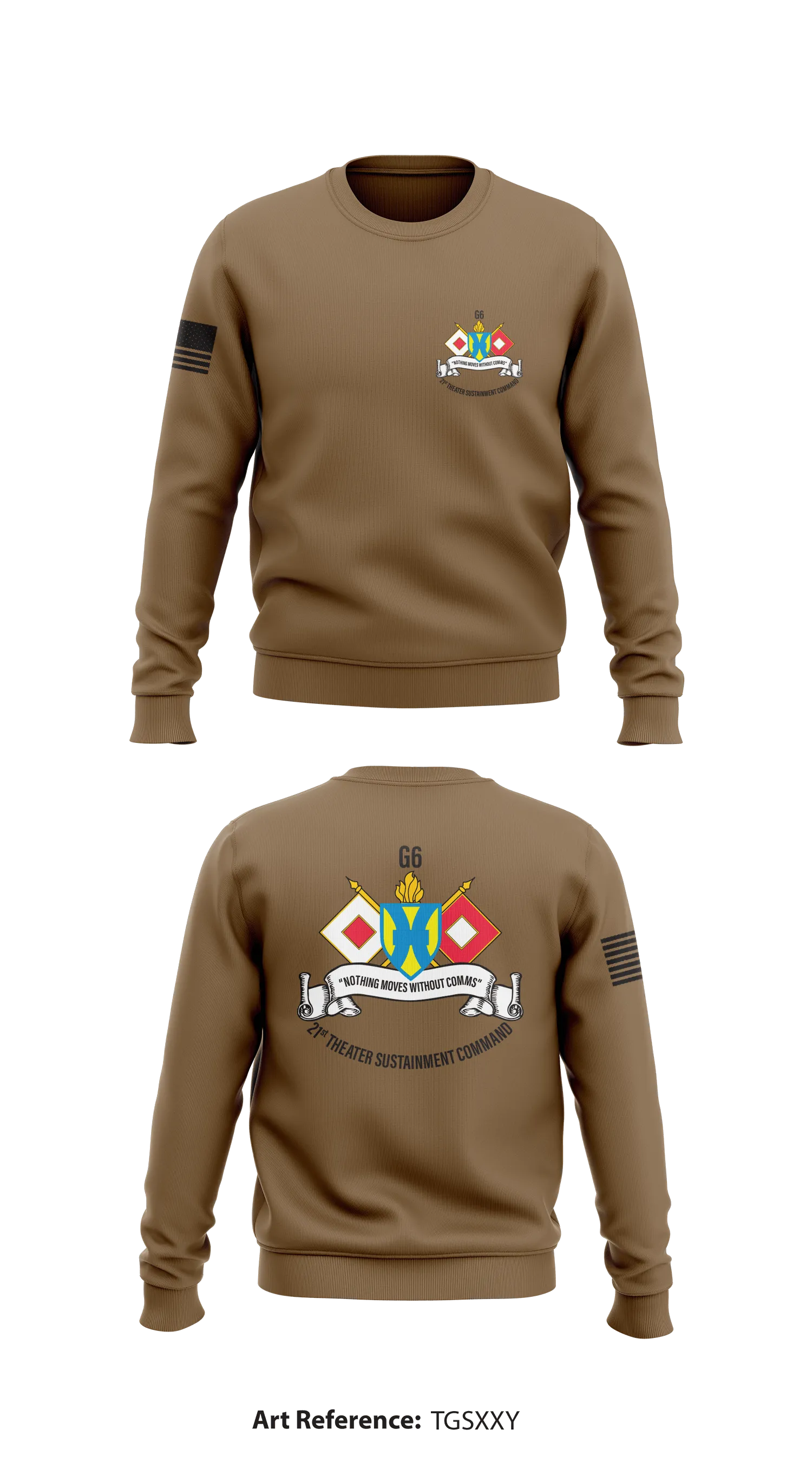 21st Theater Sustainment Command - G6 Store 1 Core Men's Crewneck Performance Sweatshirt - tgsXxy