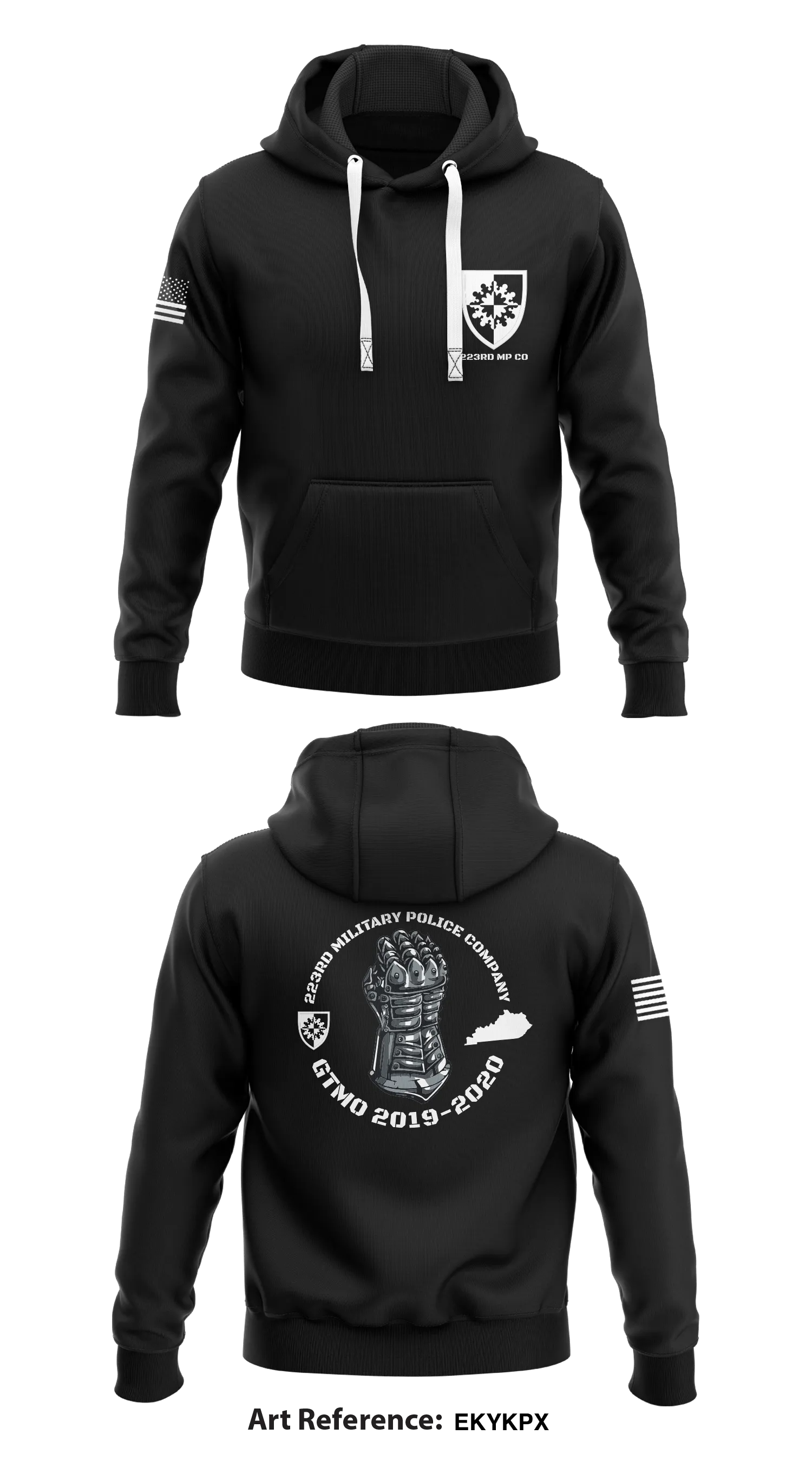 223rd Military Police Company Store 1  Core Men's Hooded Performance Sweatshirt - EKykPx