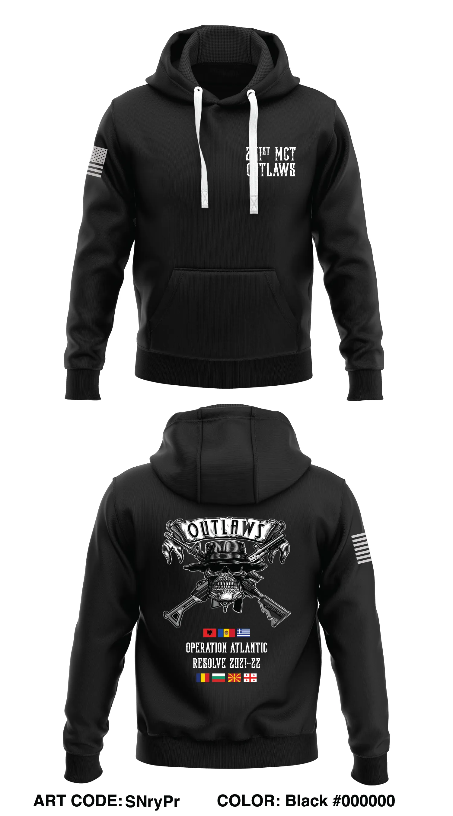 261st MCT OUTLAWS Store 1  Core Men's Hooded Performance Sweatshirt - SNryPr