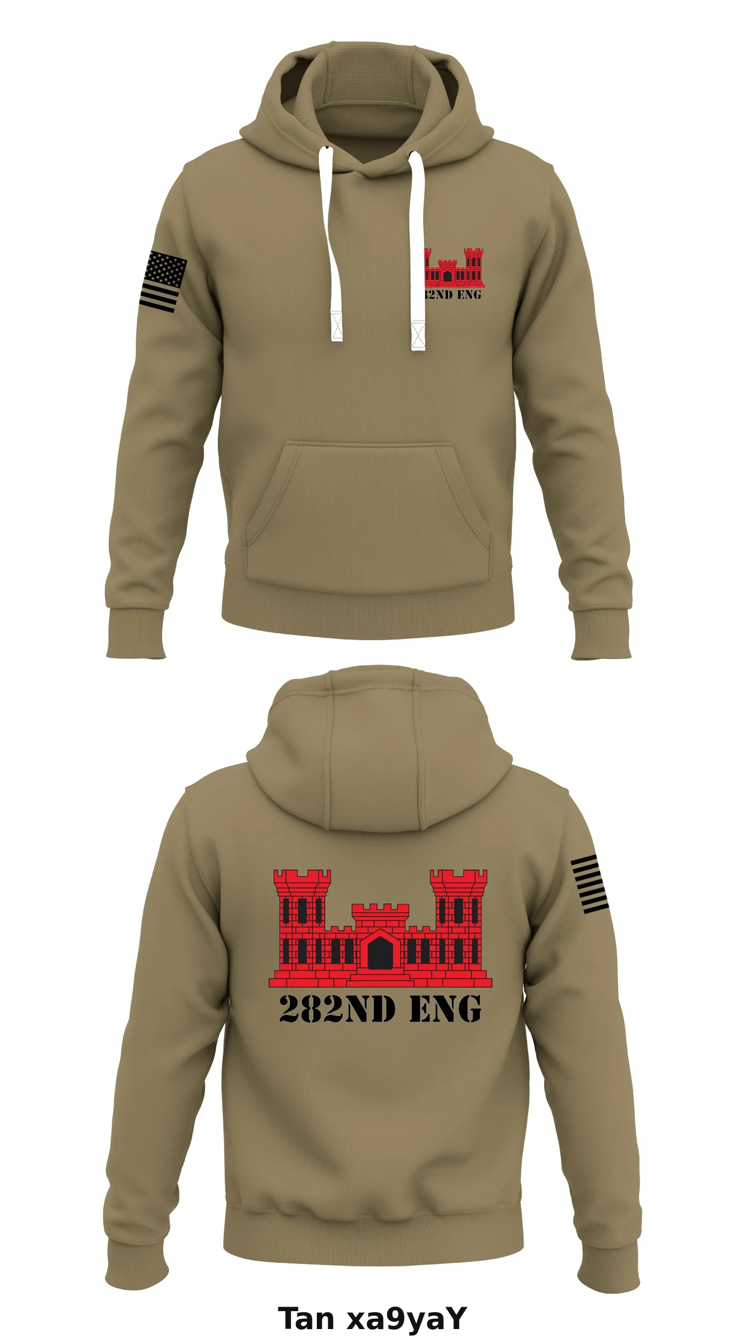 282nd ENG  Store 1  Core Men's Hooded Performance Sweatshirt - xa9yaY