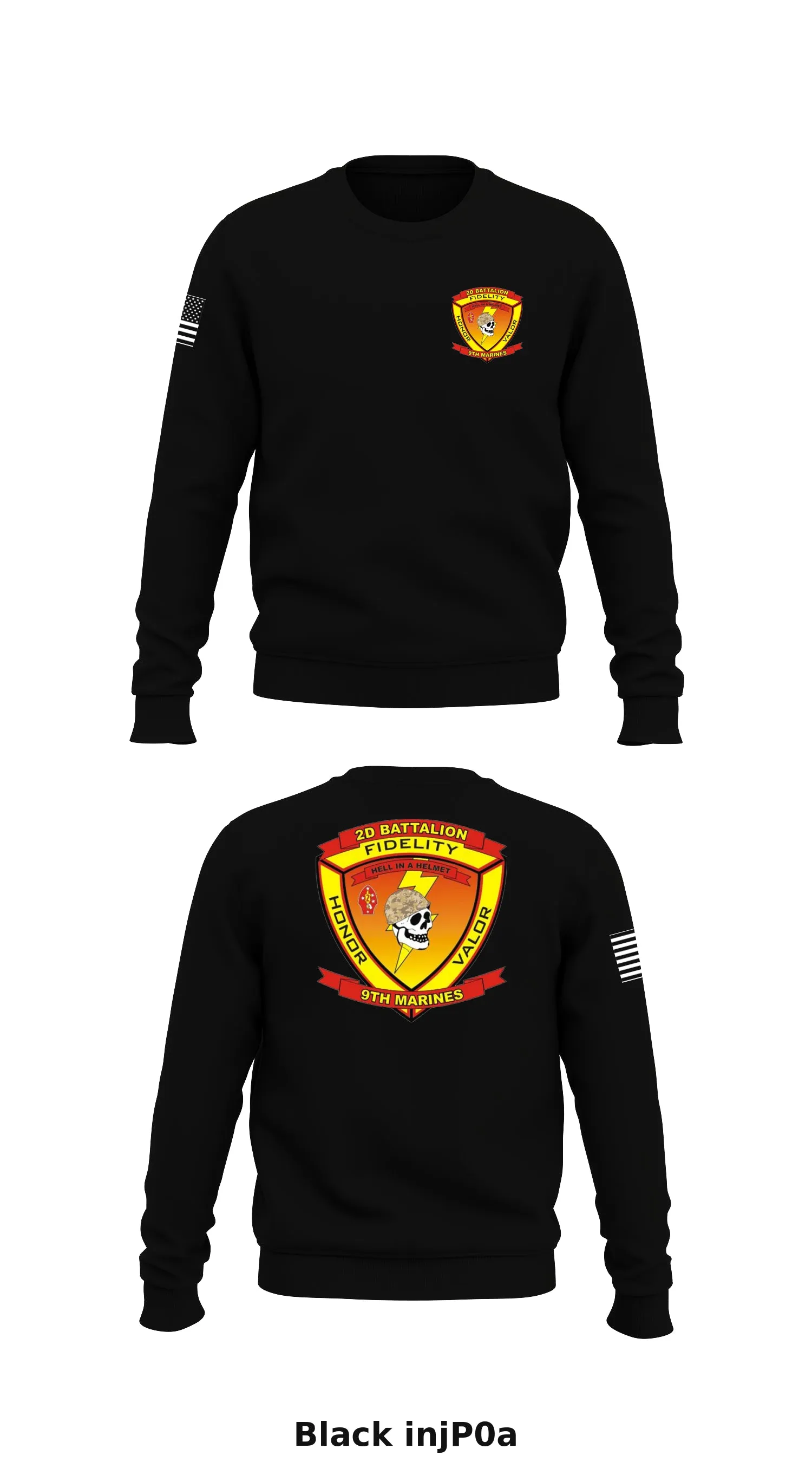 2nd Battalion 9th Marines Store 1 Core Men's Crewneck Performance Sweatshirt - injP0aUPD