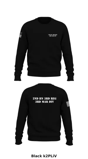 2ND BN 3RD REG 3RD MAR DIV Store 1 Core Men's Crewneck Performance Sweatshirt - k2PLiV