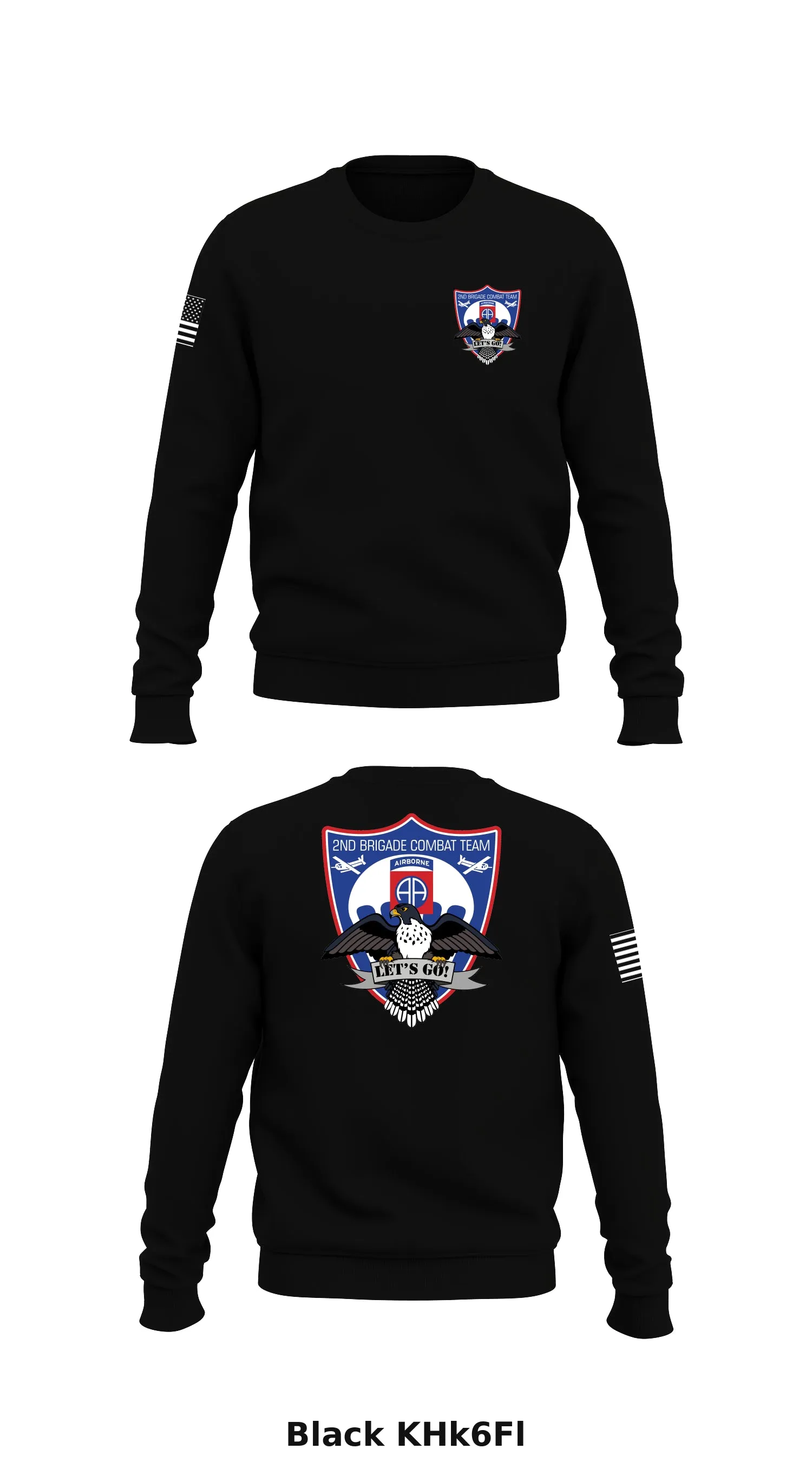 2nd Brigade Combat Team, 82nd Airborne Division Store 1 Core Men's Crewneck Performance Sweatshirt - KHk6Fl