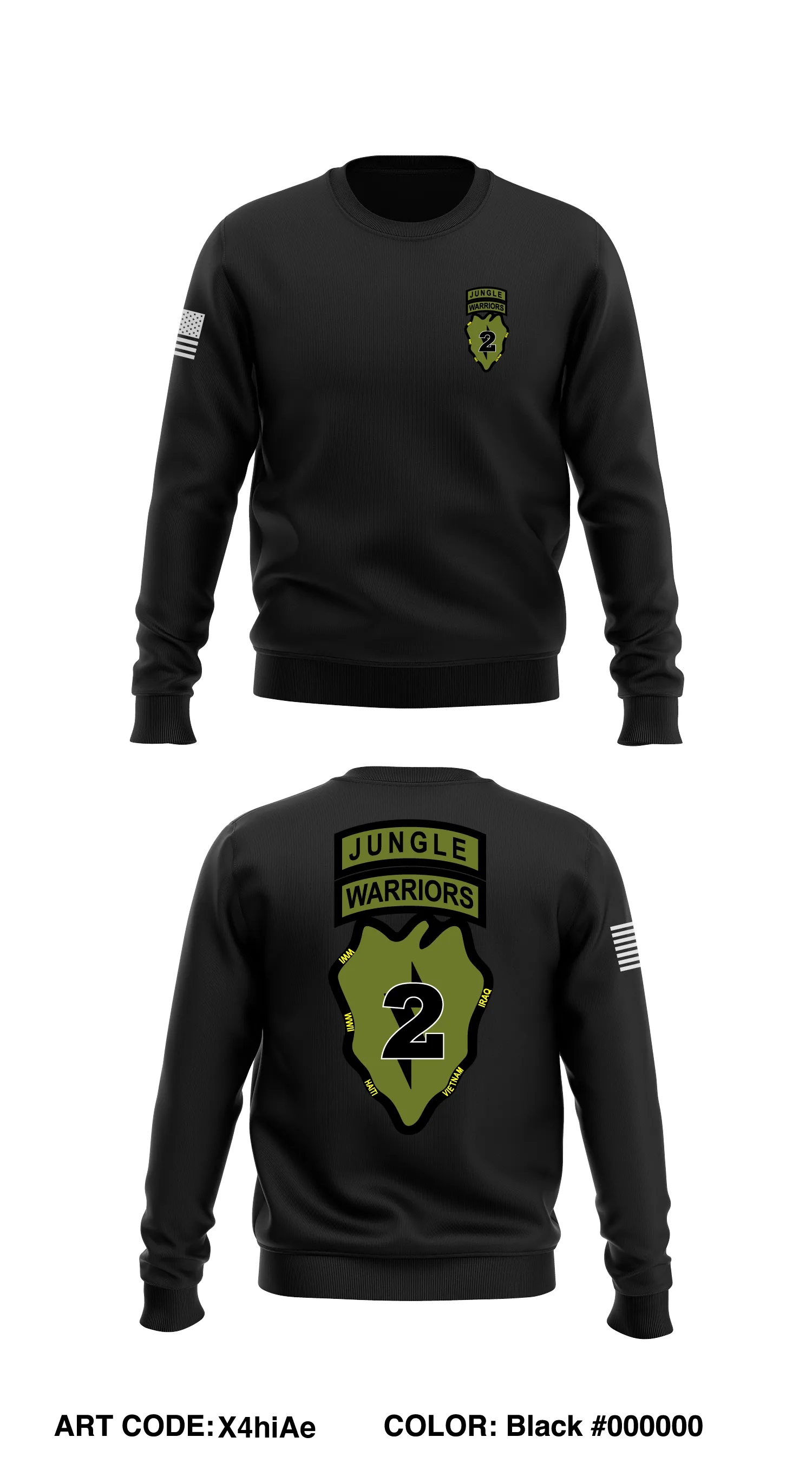 2nd IBCT, 25ID Store 1 Core Men's Crewneck Performance Sweatshirt - X4hiAe