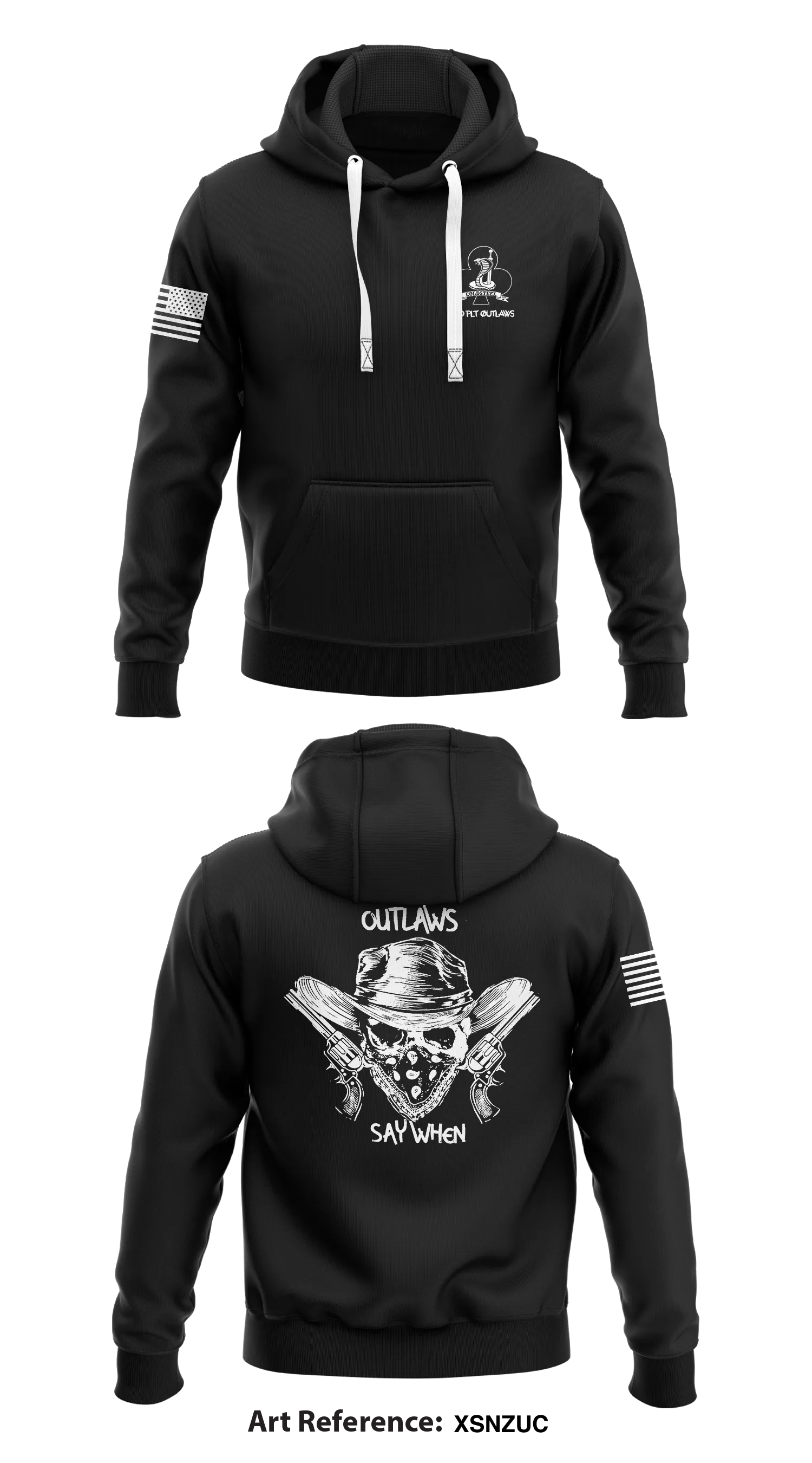 2nd Platoon, C Co, 1-327IN Store 1  Core Men's Hooded Performance Sweatshirt - xSNzUc