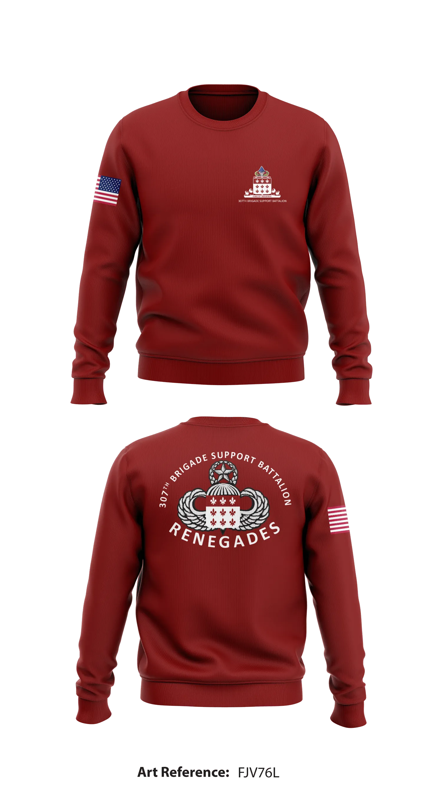 307th BSB (Renegades) Store 1 Core Men's Crewneck Performance Sweatshirt - fjv76L