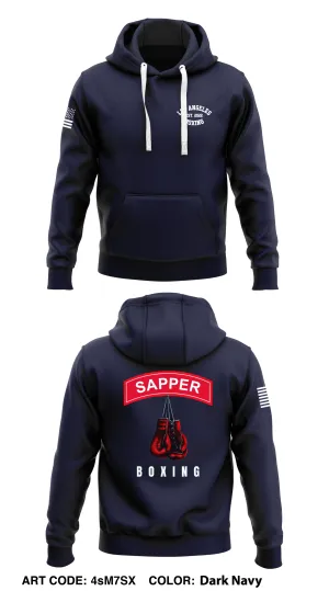 35th Engineer Company  Core Men's Hooded Performance Sweatshirt - 4sM7SX