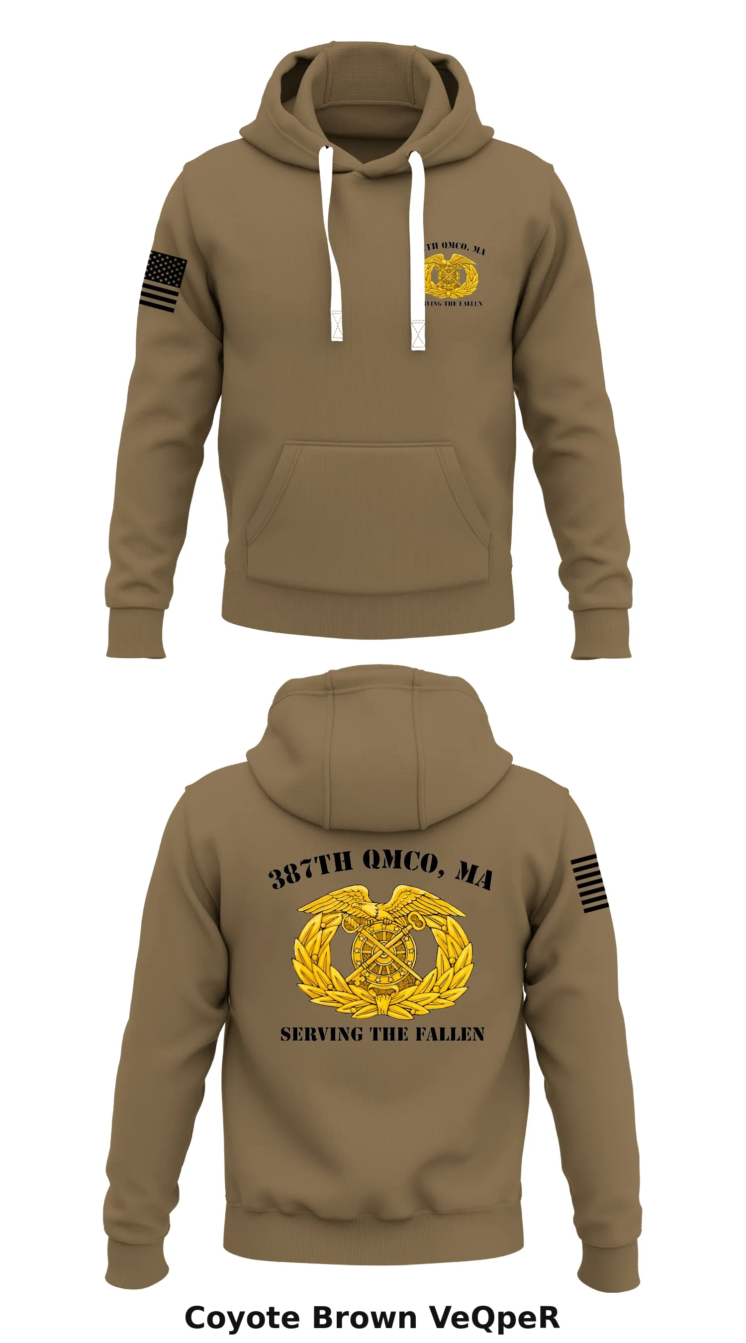 387th QMCO, MA Store 1  Core Men's Hooded Performance Sweatshirt - VeQpeR
