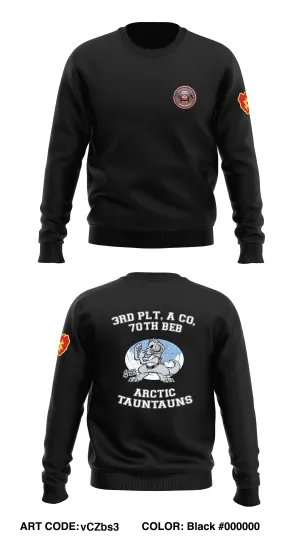 3rd PLT A Co 70th BEB Store 1 Core Men's Crewneck Performance Sweatshirt - vCZbs3