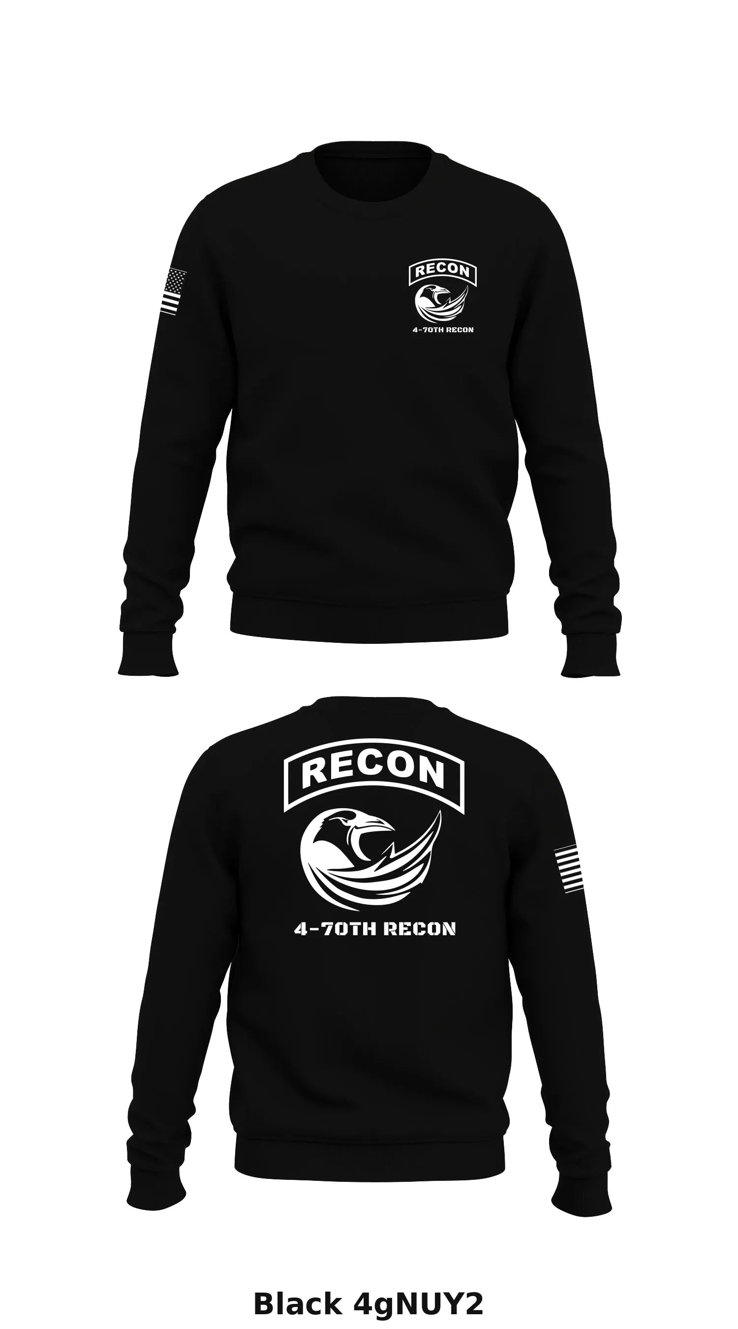 4-70TH RECON Store 1 Core Men's Crewneck Performance Sweatshirt - 4gNUY2