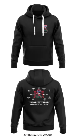 41st Engineer Battalion  Store 1  Core Men's Hooded Performance Sweatshirt - XvgCme