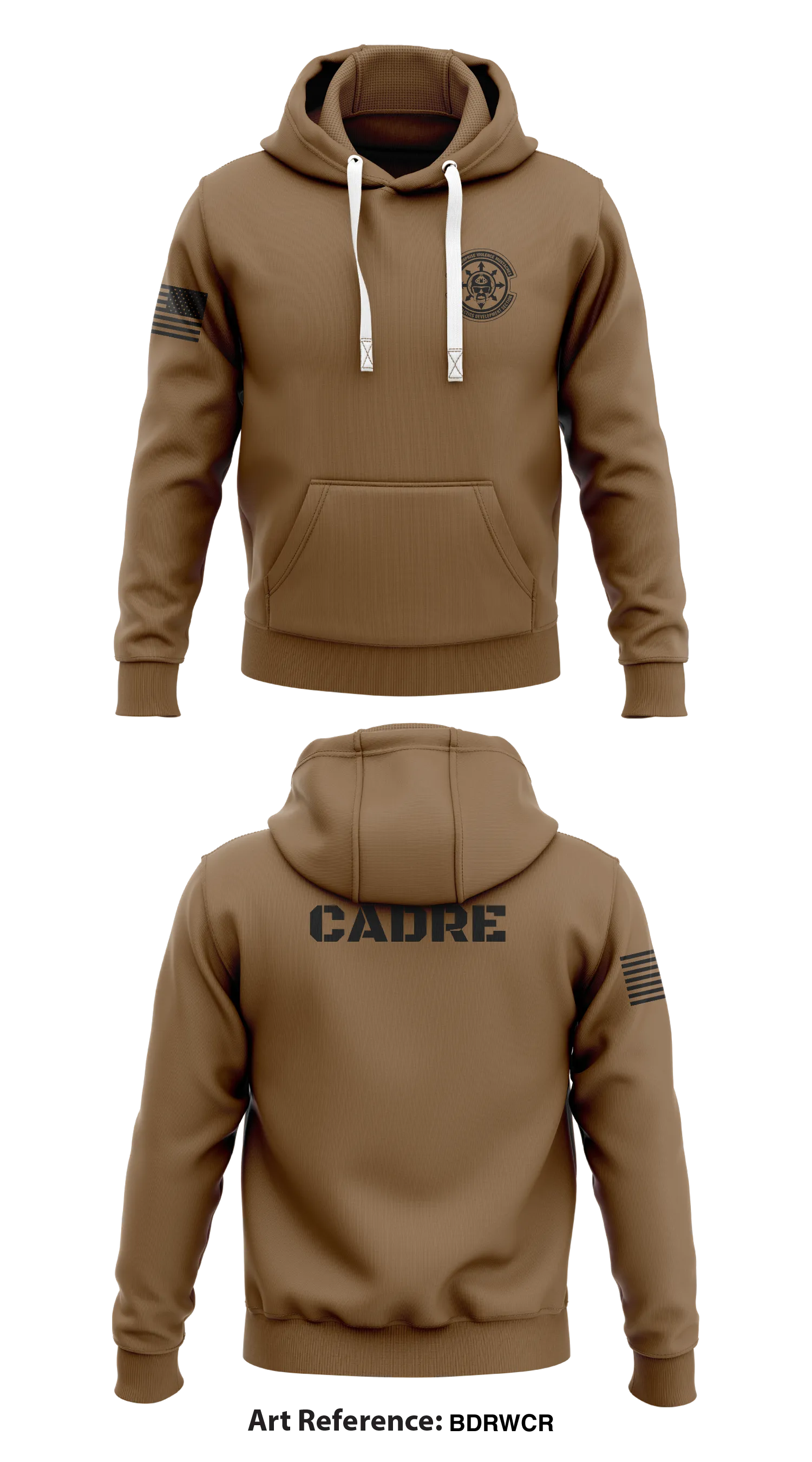 445 SFS   Core Men's Hooded Performance Sweatshirt - BDRWCR