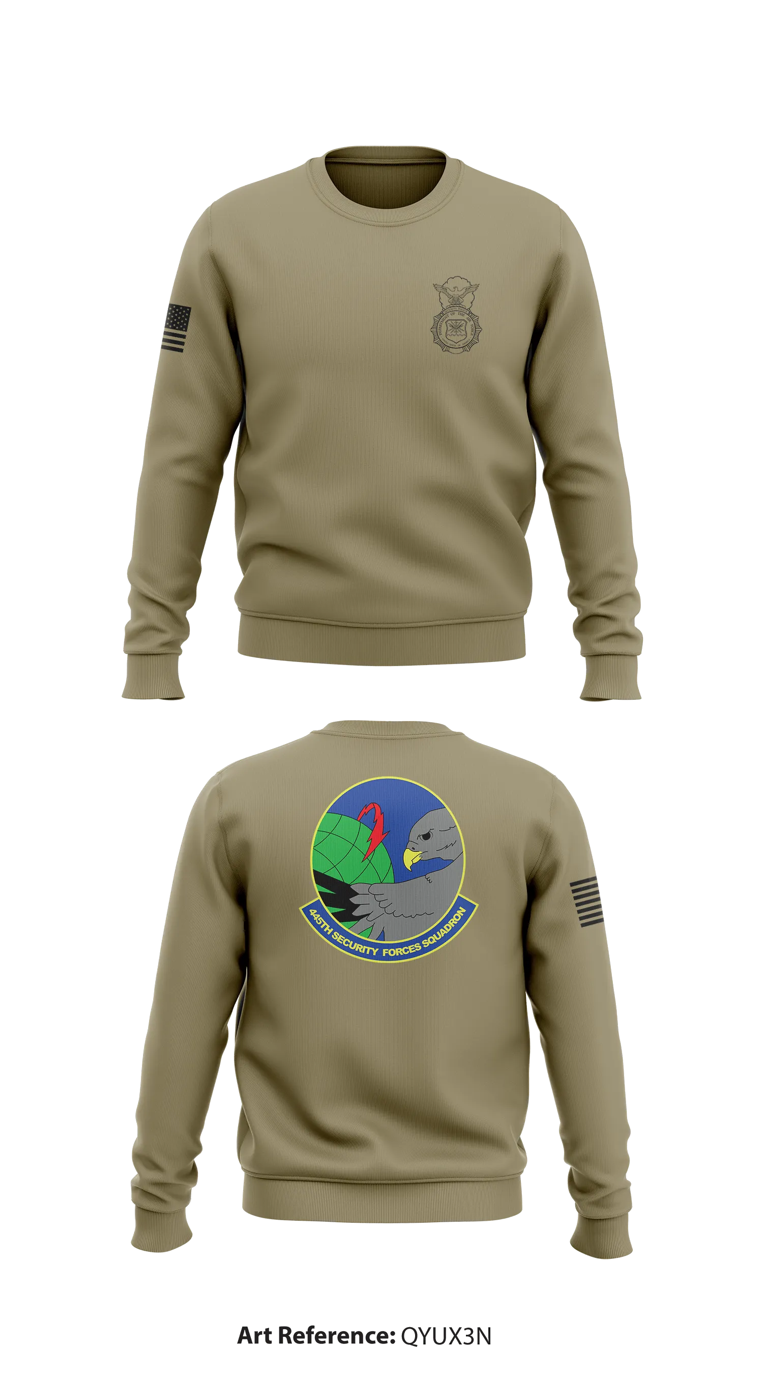 445th SFS WPAFB Store 1 Core Men's Crewneck Performance Sweatshirt - qyuX3N