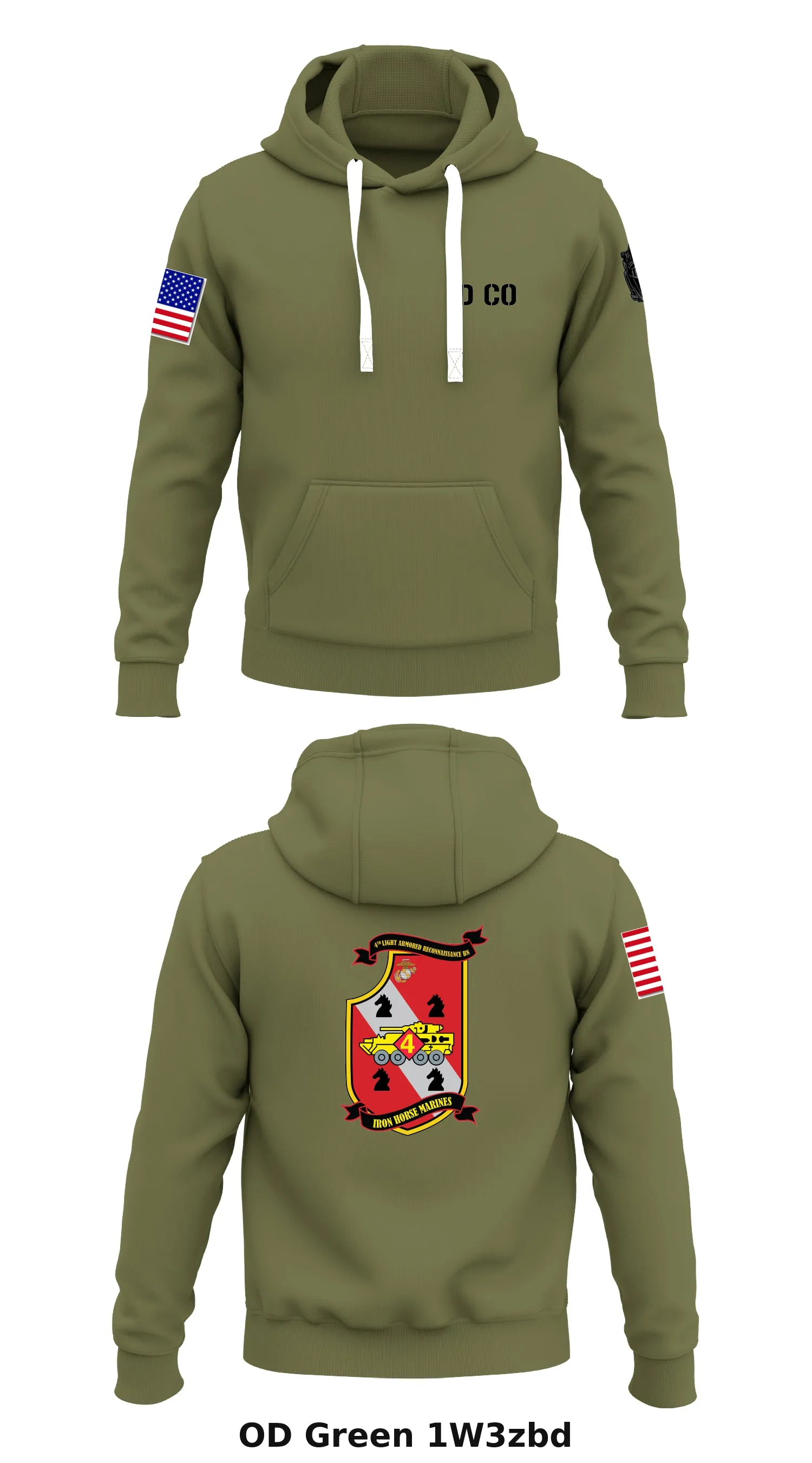 4th LAR. Delta Company  Store 1  Core Men's Hooded Performance Sweatshirt - 1W3zbd