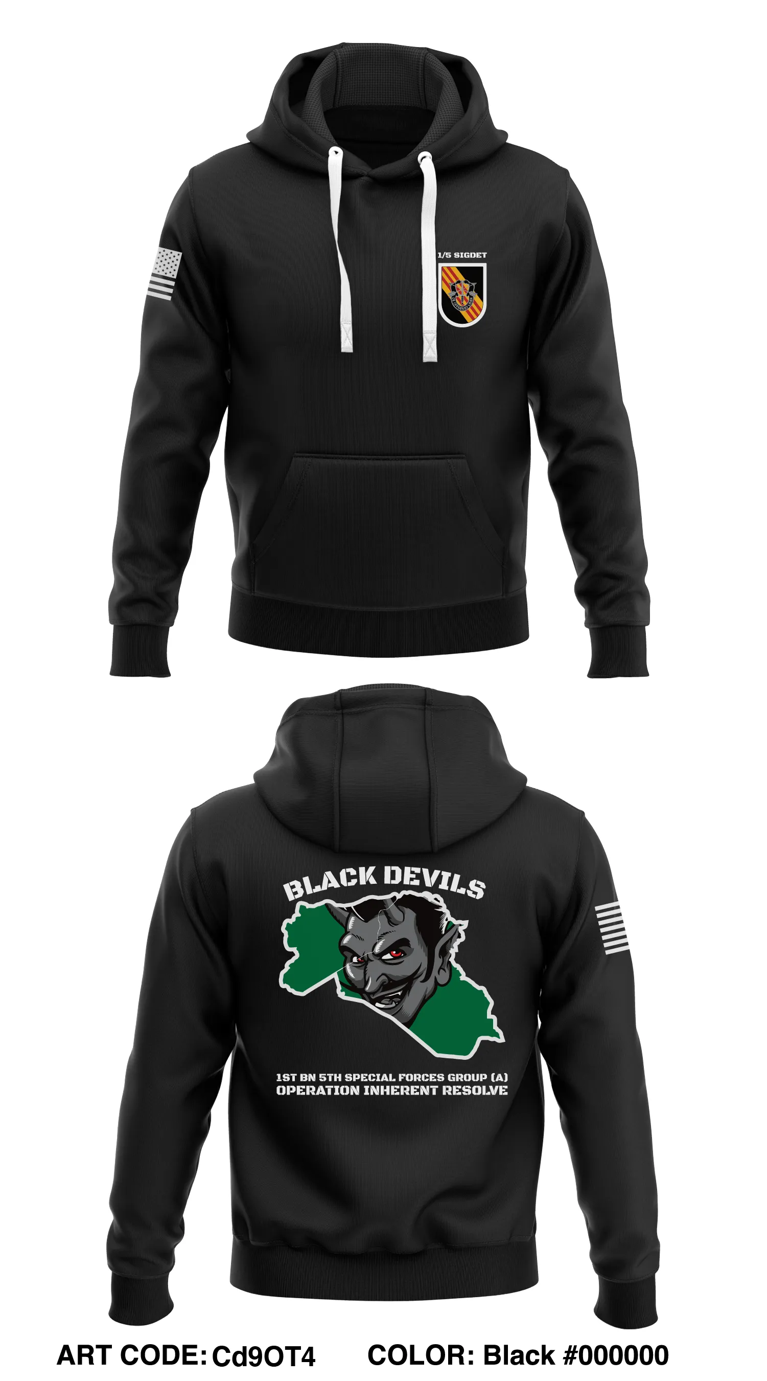 5th Special Forces Group (A) Store 1  Core Men's Hooded Performance Sweatshirt - Cd9OT4