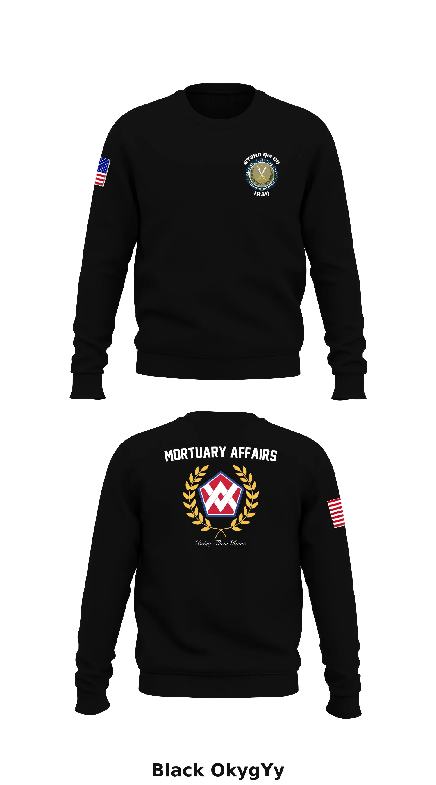 673rd QM Co  Store 1 Core Men's Crewneck Performance Sweatshirt - OkygYy
