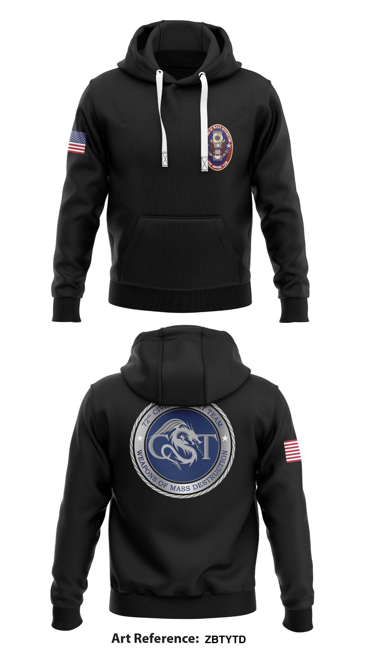 72nd CST (WMD)  Core Men's Hooded Performance Sweatshirt - ZBtYTd