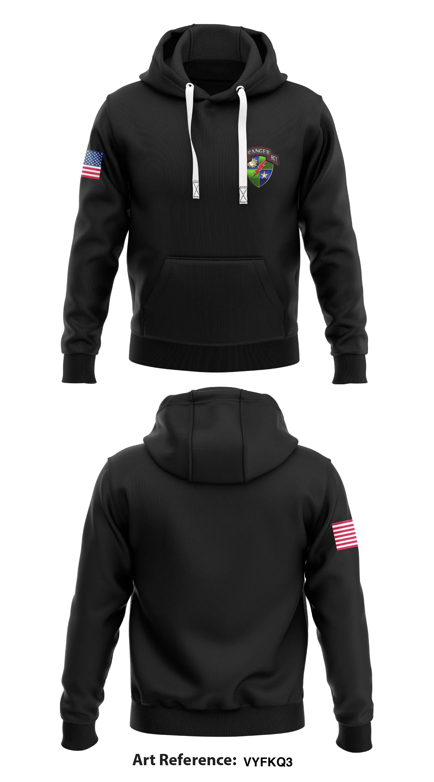 75th ranger regiment  Core Men's Hooded Performance Sweatshirt - vYfKQ3