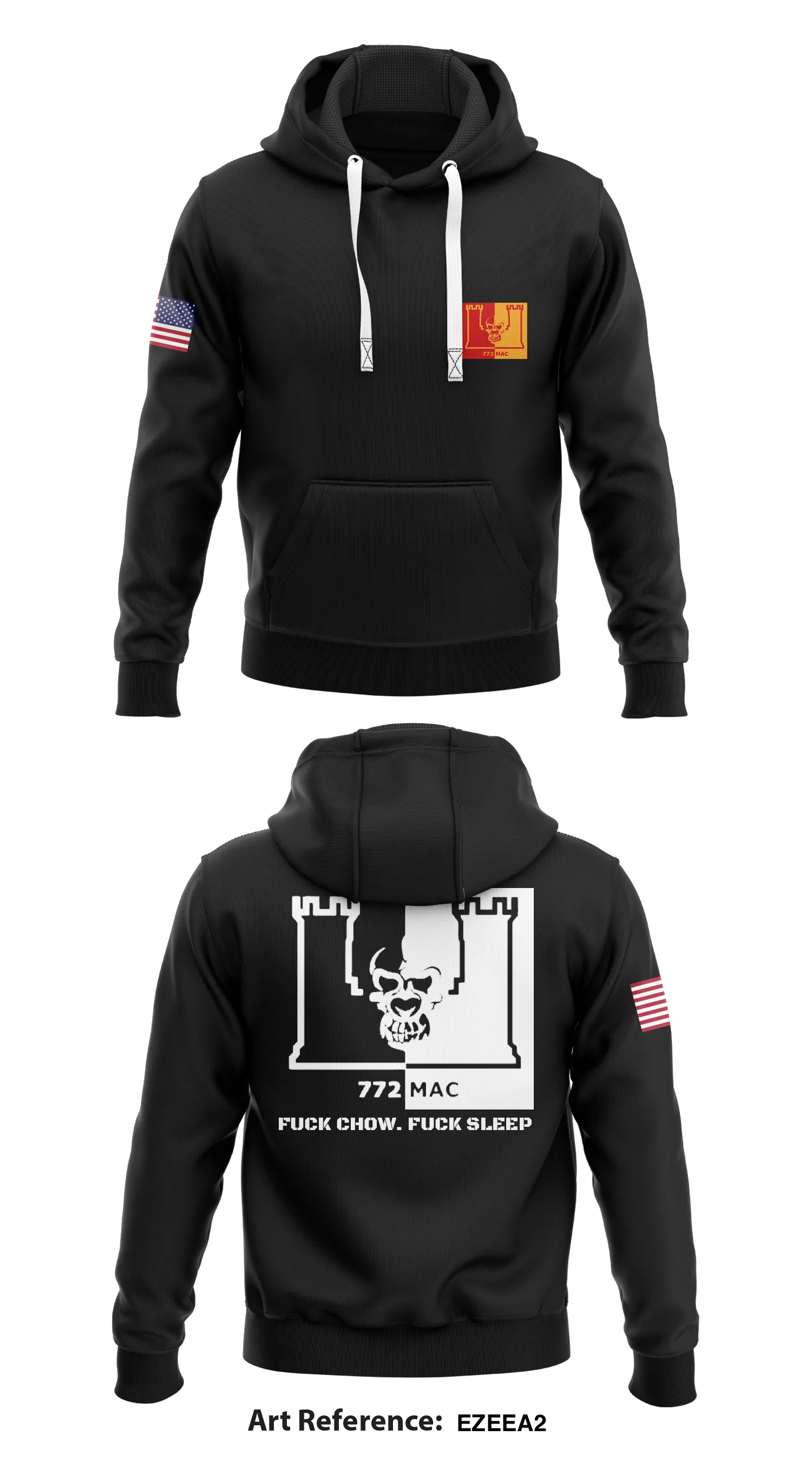 772nd engineer company  Core Men's Hooded Performance Sweatshirt - ezeea2