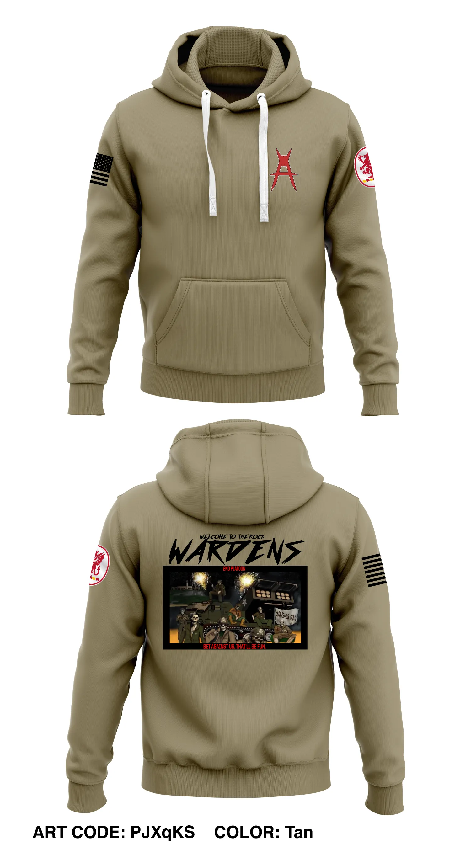 A Btry, 3-13th FAR, 75th FAB Store 1  Core Men's Hooded Performance Sweatshirt - PJXqKS