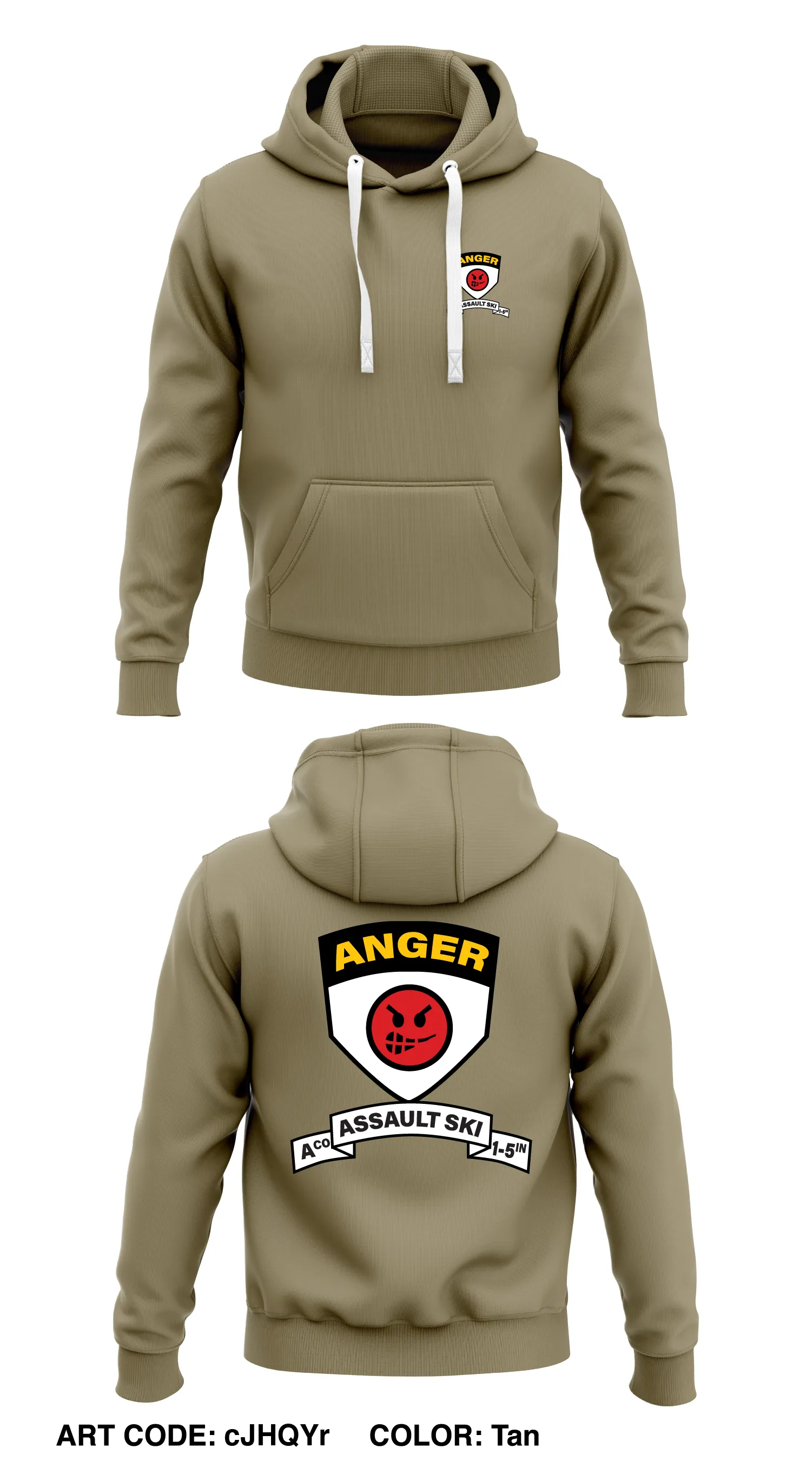 A Co 1 BN 25th ID Store 1  Core Men's Hooded Performance Sweatshirt - cJHQYr