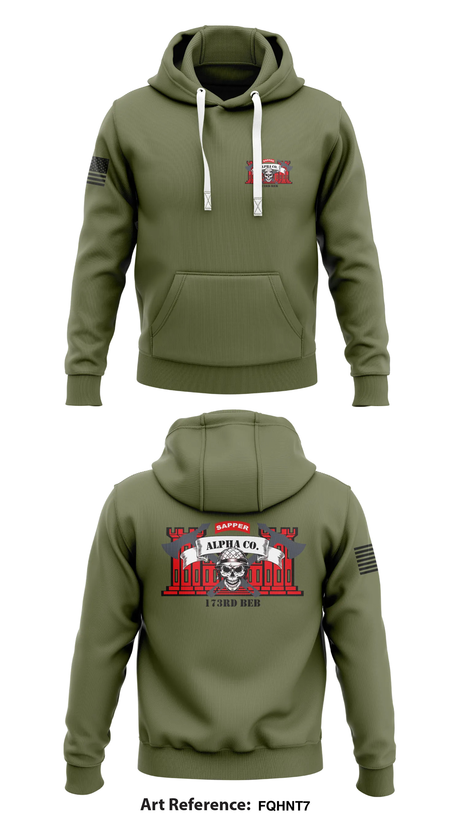 A CO 173rd BEB Store 1  Core Men's Hooded Performance Sweatshirt - FqhNT7