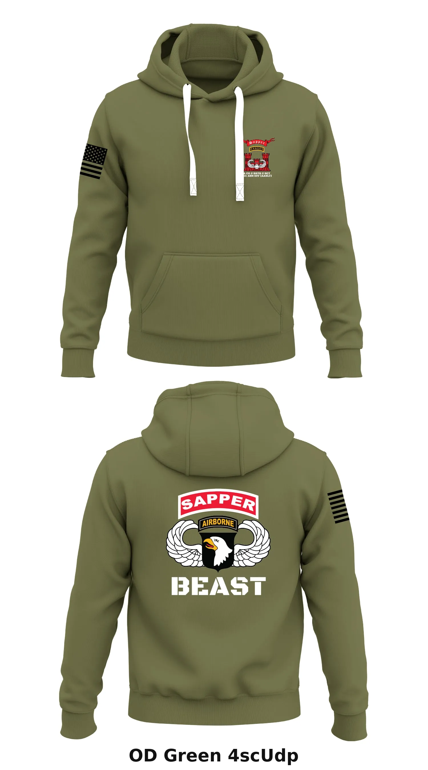 A CO 2 BSTB 2 BCT 11 ABN DIV (AASLT) Store 1  Core Men's Hooded Performance Sweatshirt - 4scUdp