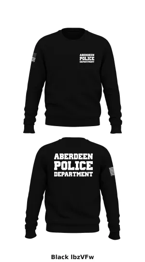 Aberdeen Police Department  Store 1 Core Men's Crewneck Performance Sweatshirt - lbzVFw