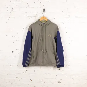 Adidas 90s Hooded Tracksuit Top Jacket - Green - M