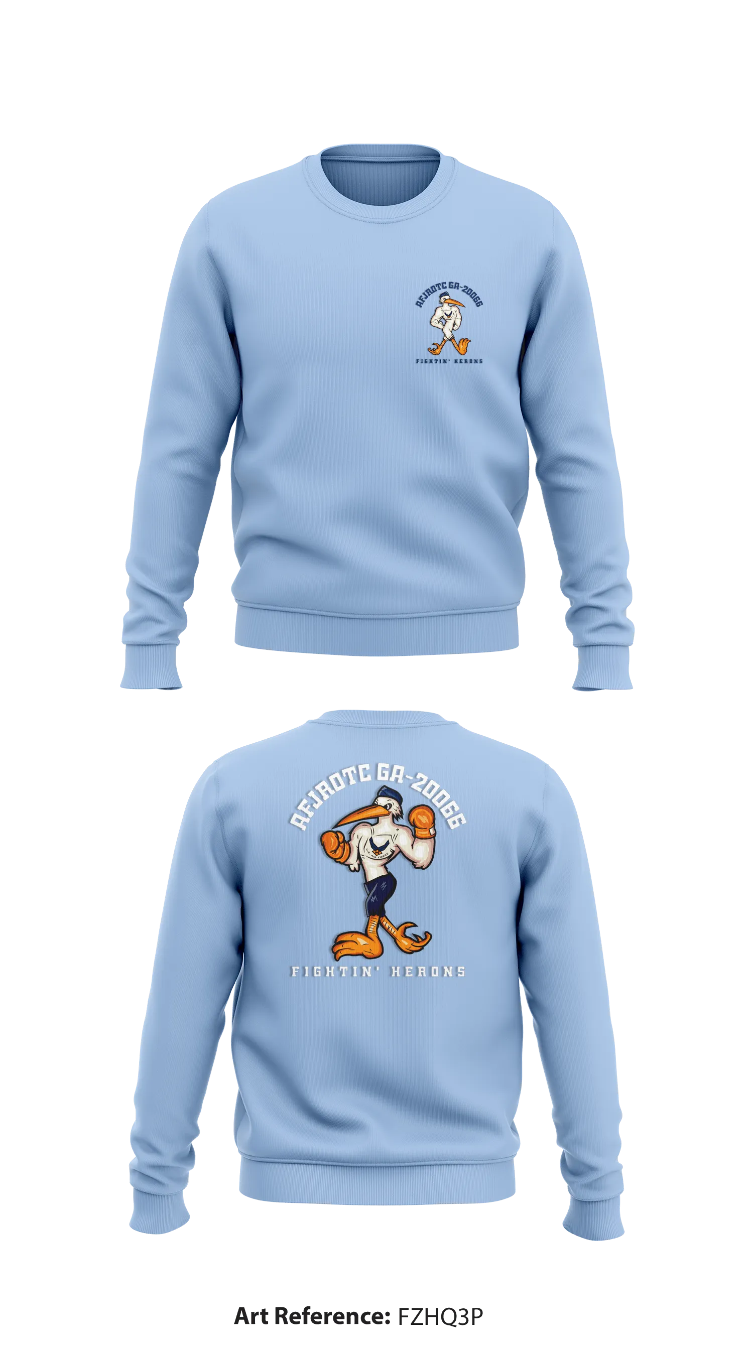 AFJROTC GA-20066 Store 1 Core Men's Crewneck Performance Sweatshirt - fZHq3p