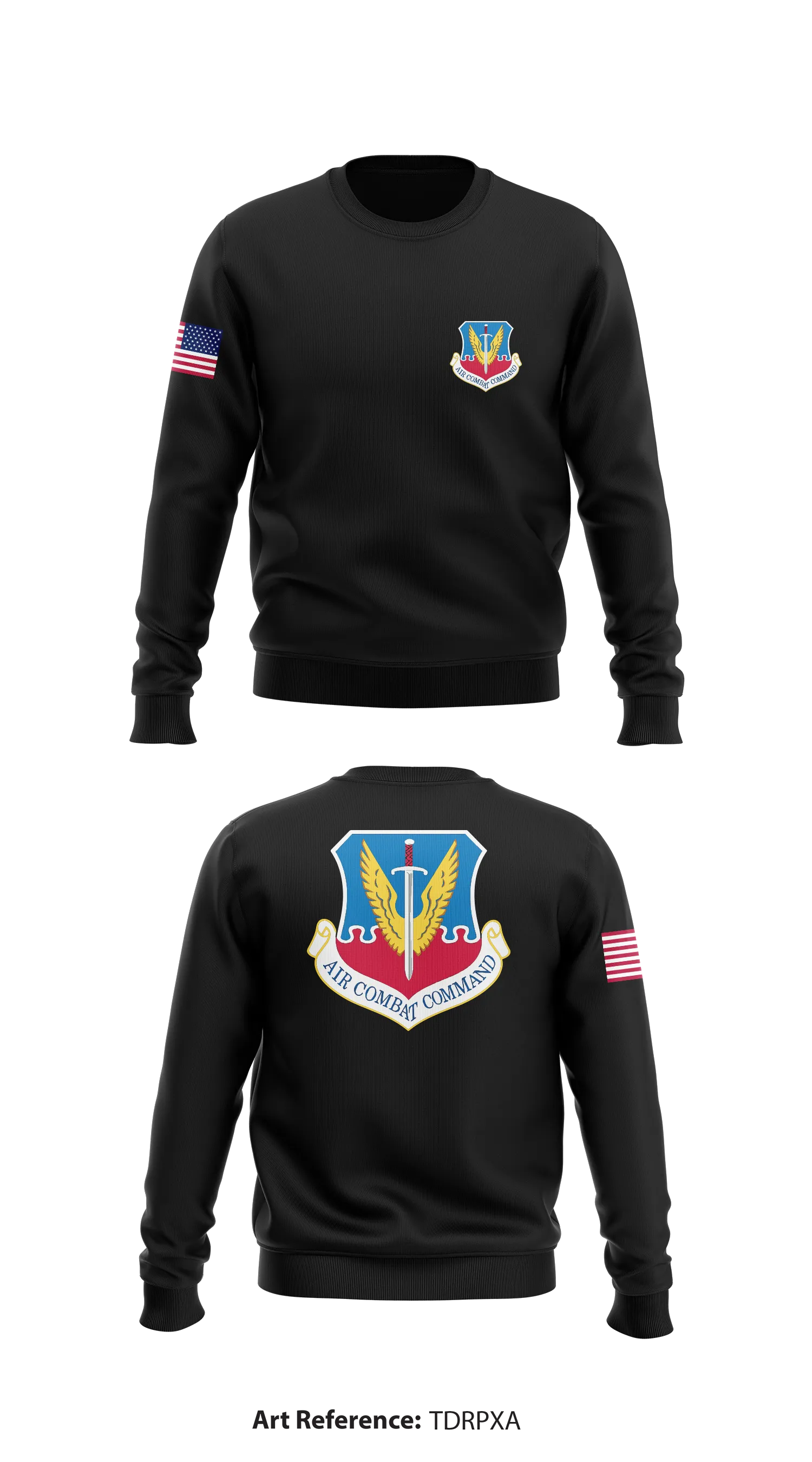Air Force Combat Command Store 1 Core Men's Crewneck Performance Sweatshirt - TdRPXa