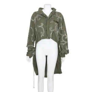 ALEXX BROWN U.S. BLINGED ARMY JACKET