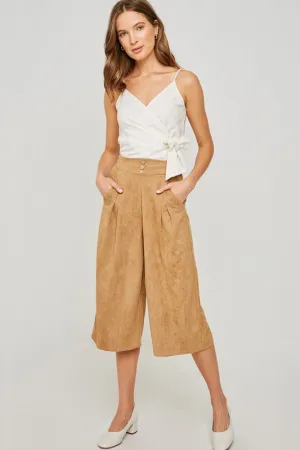 AMY TAN PLEATED CULOTTE PANT