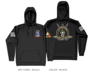 Anger Co, 1-77 AR - Unit Gear Core Men's Hooded Performance Sweatshirt - Dfhsn2