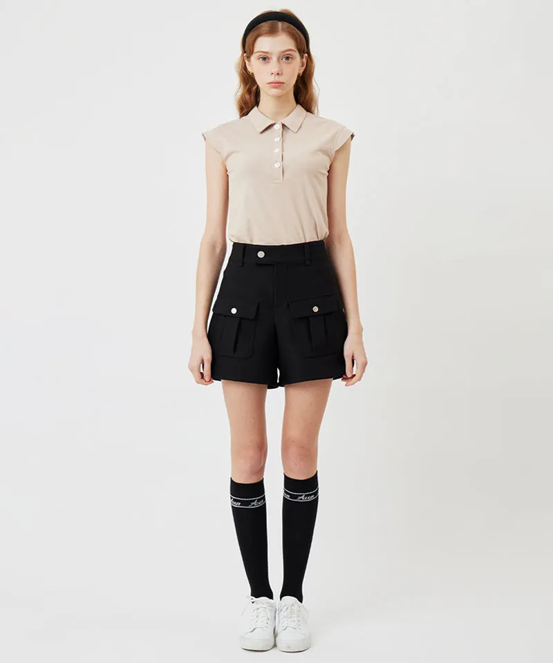 AVEN Two Pocket Short Pants - Black