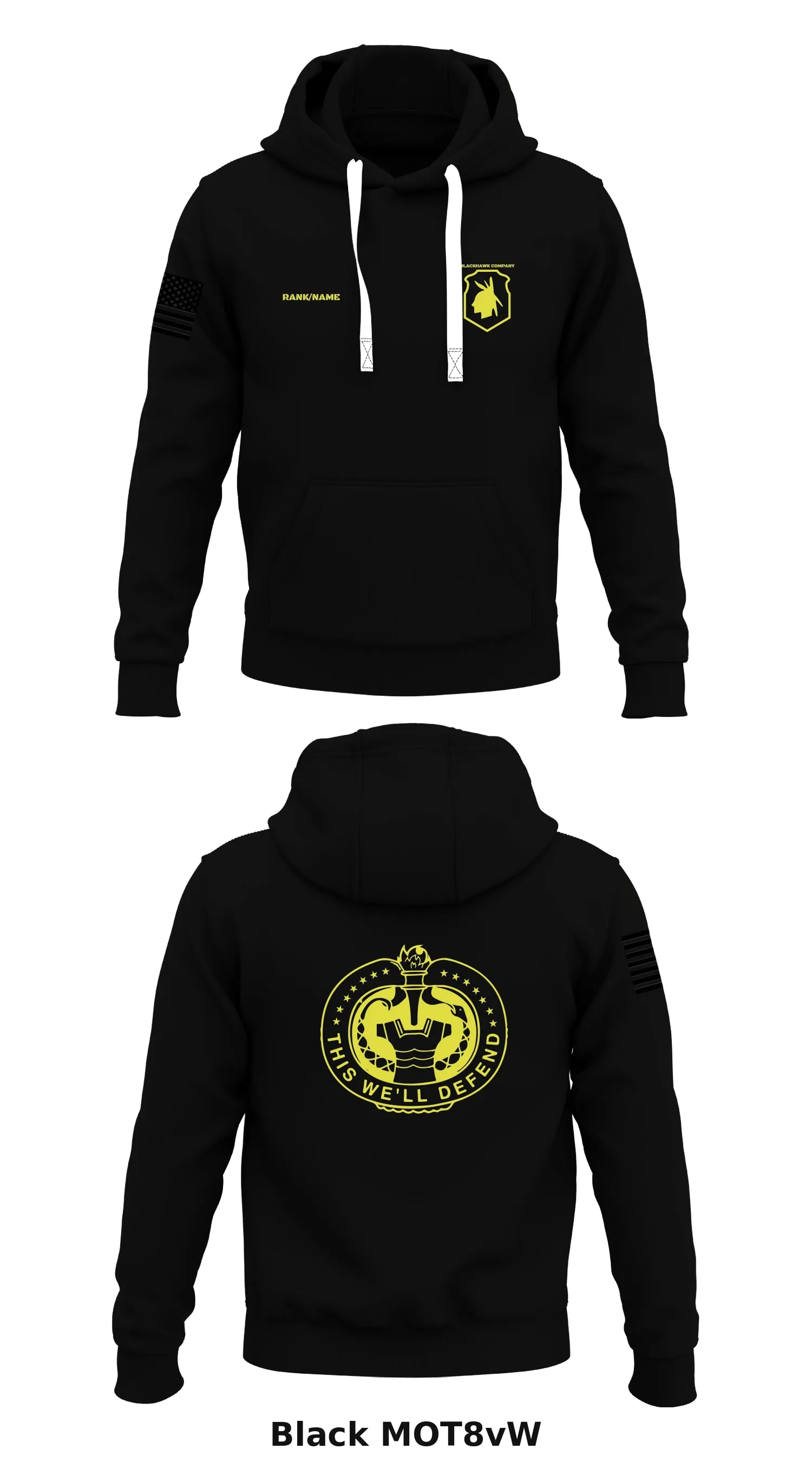 B Co 1/34th Store 1  Core Men's Hooded Performance Sweatshirt - MOT8vW